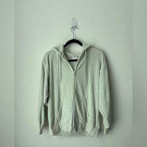 TNA Towel Terry Boyfriend Zip Hoodie